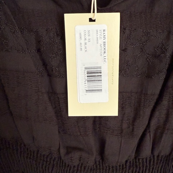NWT Ramy Brook Black Erica Dress Size XS - Picture 6 of 7